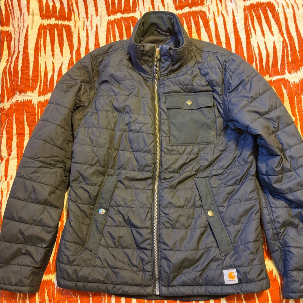 Carhartt Men's Blue Quilted Jacket